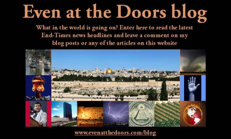 Image of Jerusalem and various end-times photos linking to my End-Times blog