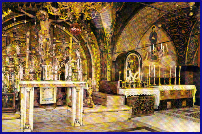 Calvary inside the Holy Sepulchre