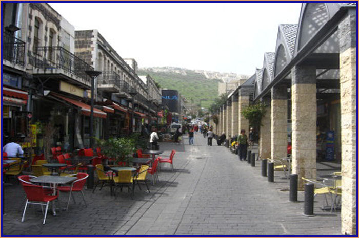 Visiting the sidewalk cafes of Tiberias at night was a pleasurable experience